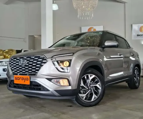 Hyundai Creta Platinum 1.0 TB 12V Flex Aut. - Prata - 2022/2023