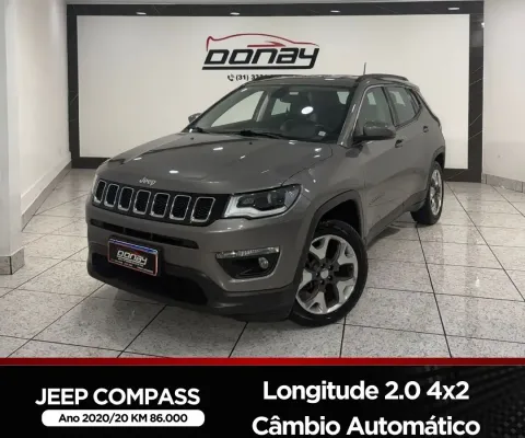 JEEP COMPASS LONGITUDE 2.0 4x2 FLEX CÂMBIO AUTOMÁTICO 