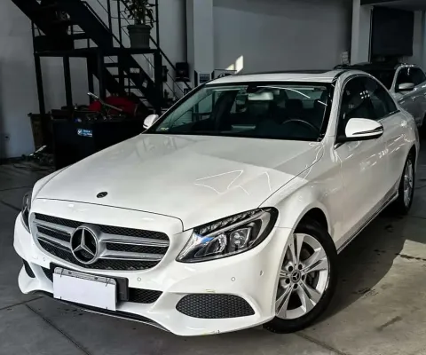 Mercedes-Benz C-250 Avantgarde 2.0 TB 211cv Aut.  - Branca - 2017/2017