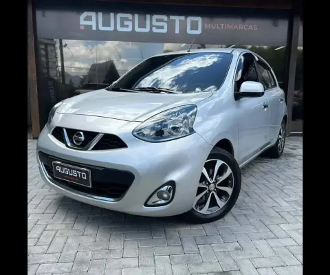 Nissan March SL 1.6 16V Flex Fuel 5p  - Prata - 2014/2015