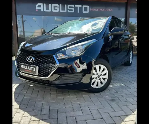 Hyundai HB20 Unique 1.0 Flex 12V Mec. - Preta - 2018/2019