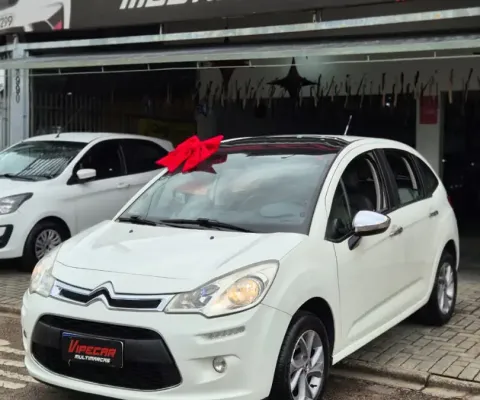 C3 TENDANCE AUTOMATICO 1.6 COMPLETO COM TETO PANORAMICO EM OTIMO ESTADO