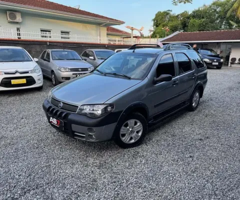 Fiat Palio Week. Adv/Adv TRYON 1.8 mpi Flex  - Cinza - 2007/2008