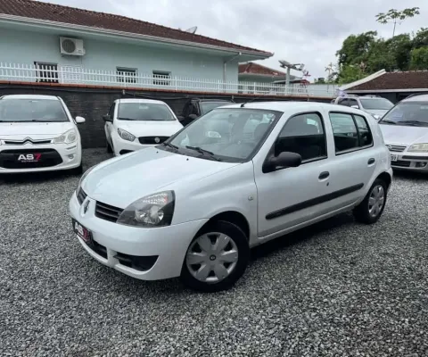 Renault Clio Hi-Flex 1.0 16V 5p  - Branca - 2011/2011