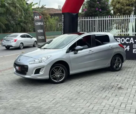 Peugeot 308 Feline/Griffe 1.6 Turbo 16V 5p Aut.  - Prata - 2013/2014