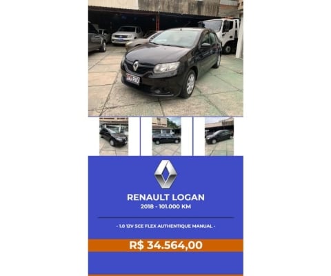 Renault Logan 2018 1.0 12v sce flex authentique manual