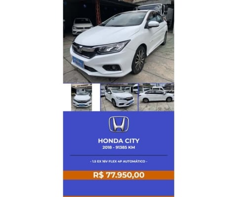 Honda City 2018 1.5 ex 16v flex 4p automático