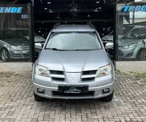  Mitsubishi Airtrek 2008 2.4 4x4 Automática ,  excelente suv  na cor prata 