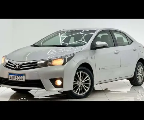 COROLLA XEI 2.0 FLEX AUTOMÁTICO 2015 COMPLETO COM CHAVE RESERVA E MANUAL E DO PREOPRIETÁRIO.
