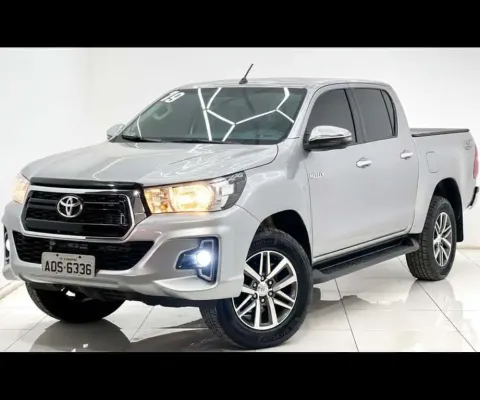 Hilux cd srv 2.8 turbo diesel 4x4 2019 completa com chave reserva e manual.