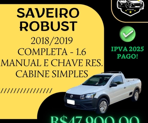 SAVEIRO ROBUST 1.6 COMPLETA 2018/2019
