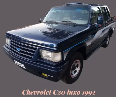 C20 CABINE DUPLA DE LUXE COMPLETA ,VEICULO TODO RESTAURADO PACÍVO DE PLACA PRETA