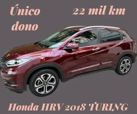HONDA HRV 1.8 TURING ANO 2018 UNICO DONO COM APENAS 21800 KM MANUAL E CHAVE CÓPIA