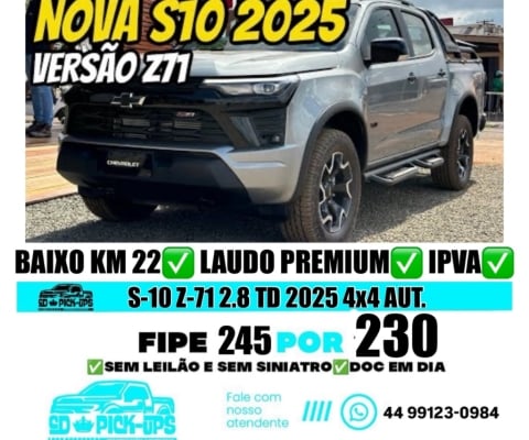 S-10 Z-71 2.8 TD 2025 4x4 AUTOMÁTICA