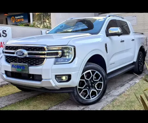 Ford Ranger 3.0 V6 TURBO DIESEL CD LIMITED  4X4 AUTOMÁTICO  2024/2024 - Branca - 2024/2024