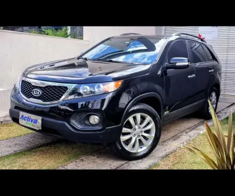 Kia Sorento 3.5 V6 GASOLINA EX 7L 4WD AUTOMÁTICO  2012/2013 - Preta - 2012/2013