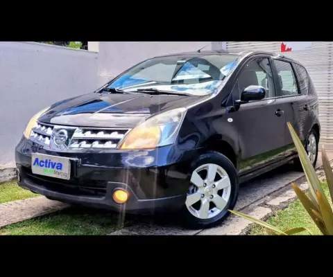Nissan Livina NISSAN - LIVINA 1.8 SL 16V FLEX 4P AUTOMÁTICO   - Preta - 2009/2010