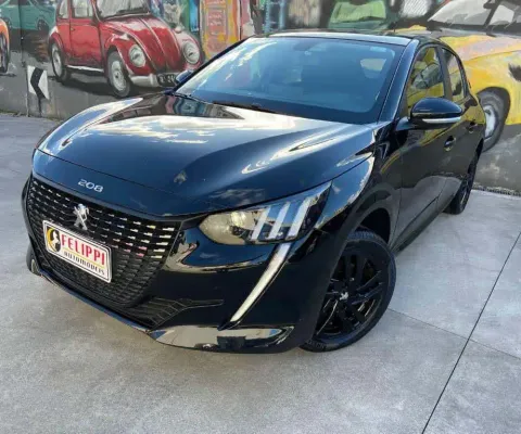 Peugeot 208 Style 1.0 6V FLEX 4P MANUAL - Preta - 2022/2023