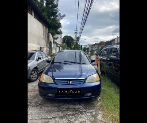 Honda Civic LX - Azul - 2002/2002