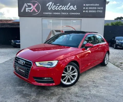 AUDI A3 SPORT 1.8 S-TRONIC, ANO 2014 VISUAL SOFISTICADO SÓ AUDI TEM.
