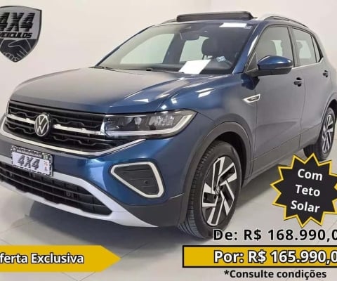 Volkswagen T-Cross Hig. 250 TSI 1.4 Flex 16V 5p Aut  - Azul - 2024/2025