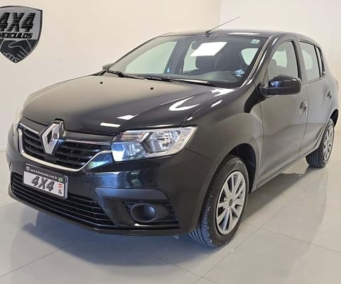 Renault Sandero Zen Flex 1.0 12V 5p Mec.  - Preta - 2019/2020