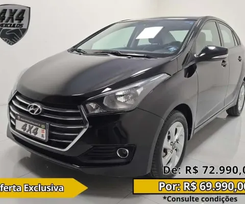 Hyundai HB20S Comfort Plus1.6 Flex 16V Aut. 4p  - Preta - 2016/2017