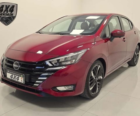 Nissan Versa Exclusive 1.6 16V Flex Aut.  - Vermelha - 2023/2024