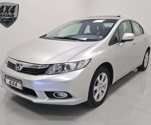 Honda Civic Sedan EXS 1.8/1.8 Flex 16V Aut. 4p  - Prata - 2012/2012