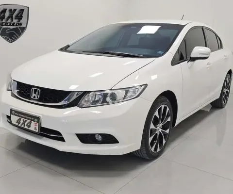 Honda Civic LXR 2.0 flex - Branca - 2015/2016