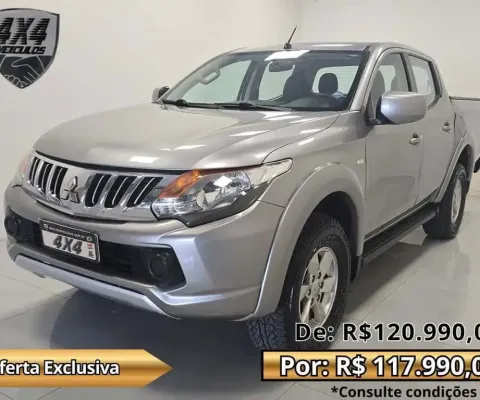 Mitsubishi L200 Triton Sport GLS 2.4 CD Diesel Mec. - Prata - 2017/2018