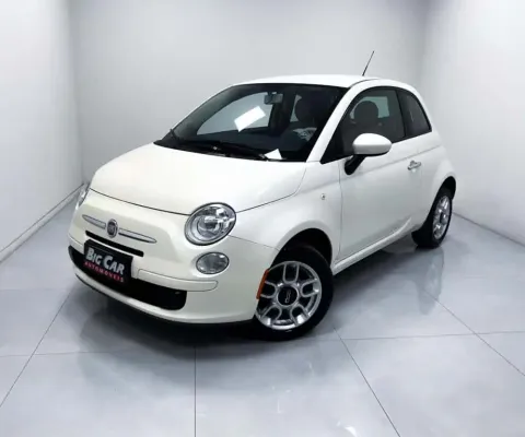 Fiat 500 Cult 1.4 Flex 8V EVO Dualogic  - Branca - 2011/2012
