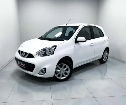 Nissan March SV 1.6 16V FlexStart  Mec.  - Branca - 2017/2018