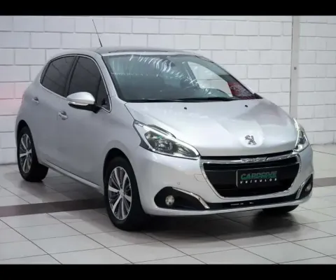 Peugeot 208 Griffe 1.6 Flex 16V 5p Aut.  - Prata - 2017/2018