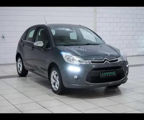 Citroën C3 Exclusive. 1.6 VTi Flex Start Aut.  - Cinza - 2016/2017