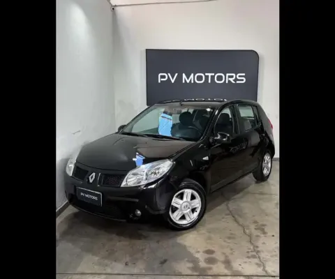 Renault Sandero PRIVILEGE 1.6 16V - Preta - 2009/2010
