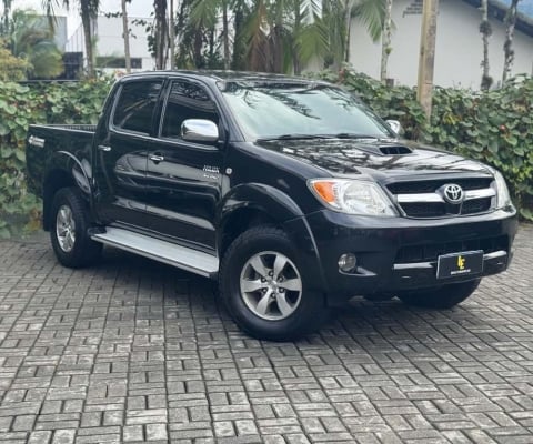 Toyota Hilux CD SRV D4-D 4x4 3.0 TDI Diesel Aut  - Preta - 2008/2008