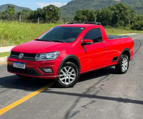 Volkswagen Saveiro Trendline 1.6 T.Flex 8V  - Vermelha - 2018/2019