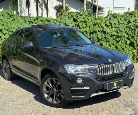 BMW X4 XDRIVE 28i X-Line 2.0 Turbo 245cv Aut - Cinza - 2015/2016