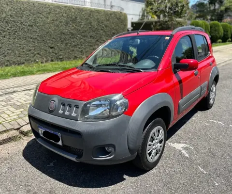 29.900,00 / UNO WAY CELEBRATION 1.0 2011 VERMELHO c/ DIREÇÃO HIDRAULICA