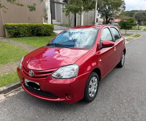 45,500 / etios xs flex 1.5 2015 - vermelho - completo - impecavel