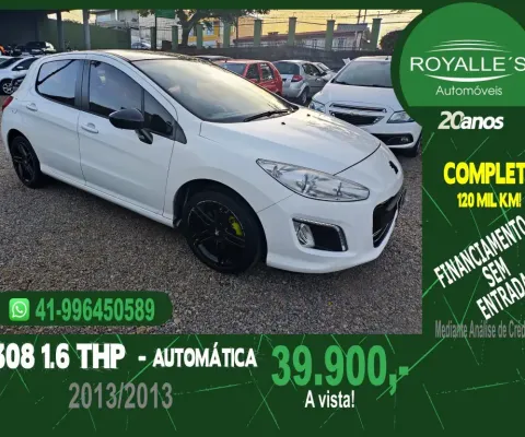 308 feline 1.6 turbo r$ 60x1399, sem entrada 2013 completo