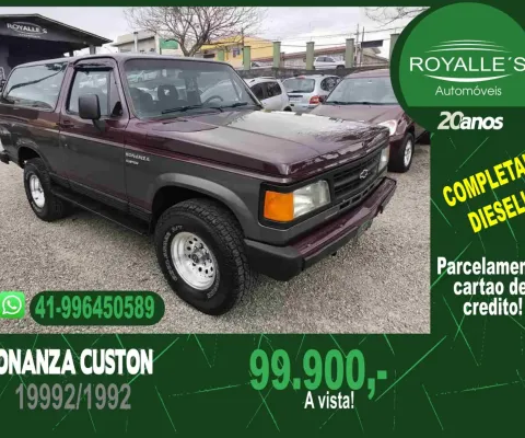Bonanza custom deluxe turbo diesel completo raridade