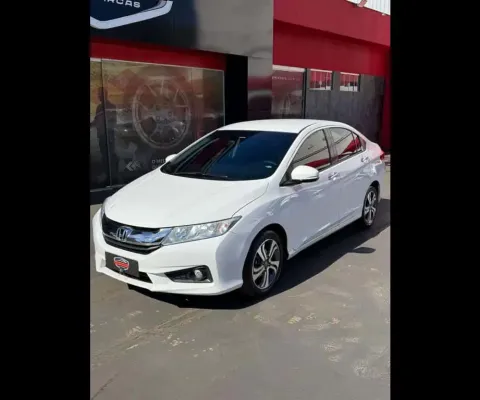 Honda City EX aut 2015 - Branca - 2015/2015