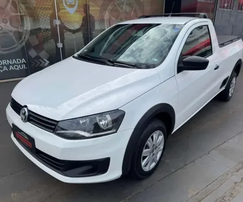 Volkswagen Saveiro Trendline 1.6 2016 - Branca - 2015/2016