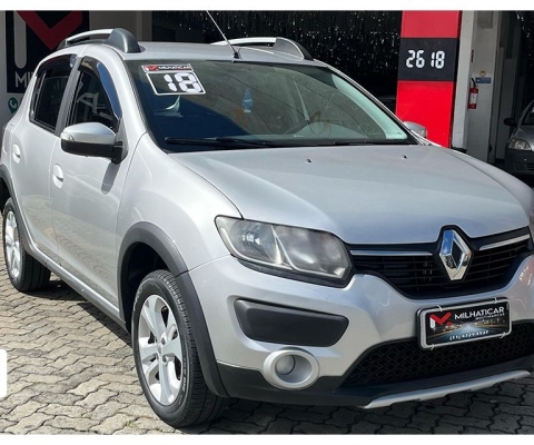 Renault Sandero Stepway 1.6 16V Flex, ano 2018, versão com apelo aventureiro e visual robusto