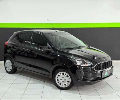 Ford KA 1.0 SE/SE Plus TiVCT Flex 5p  - Preta - 2020/2021