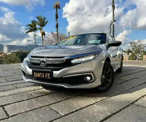 Honda Civic TOURING CVT - Prata - 2020/2020