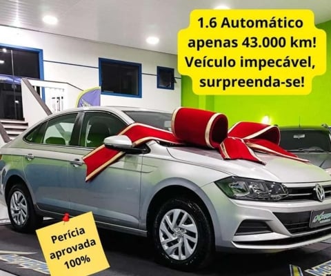 Virtus 1.6 2020 AT, apenas 43.000 km, veículo impecável!
