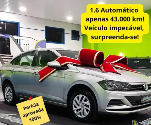 Virtus 1.6 2020 AT, apenas 43.000 km, veículo impecável!